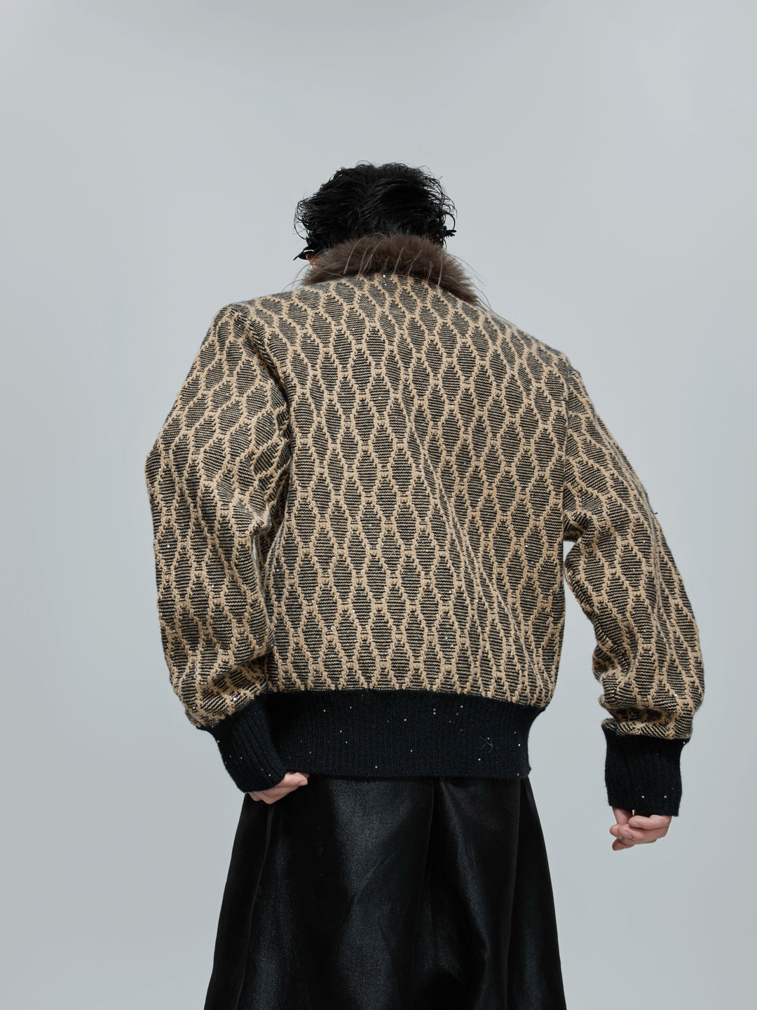 [ArguE CulturE] Royal Pattern Fur Knit na2270