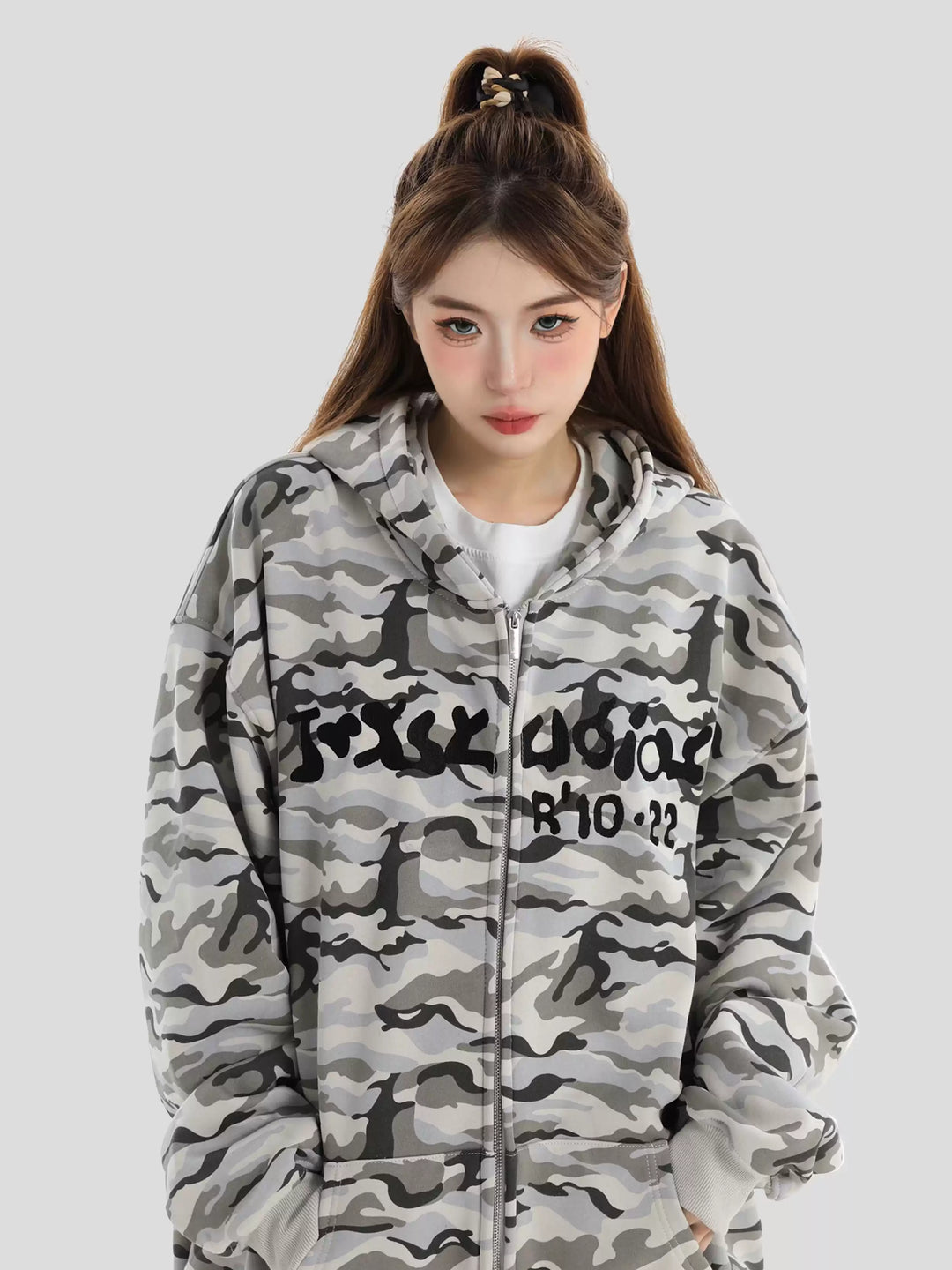 【INSstudios】full print camouflage jacket na1630