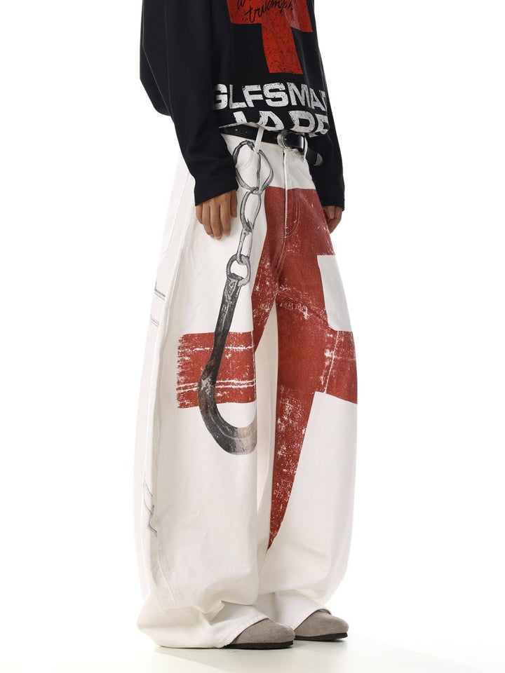 Red Cross Art Denim na2248