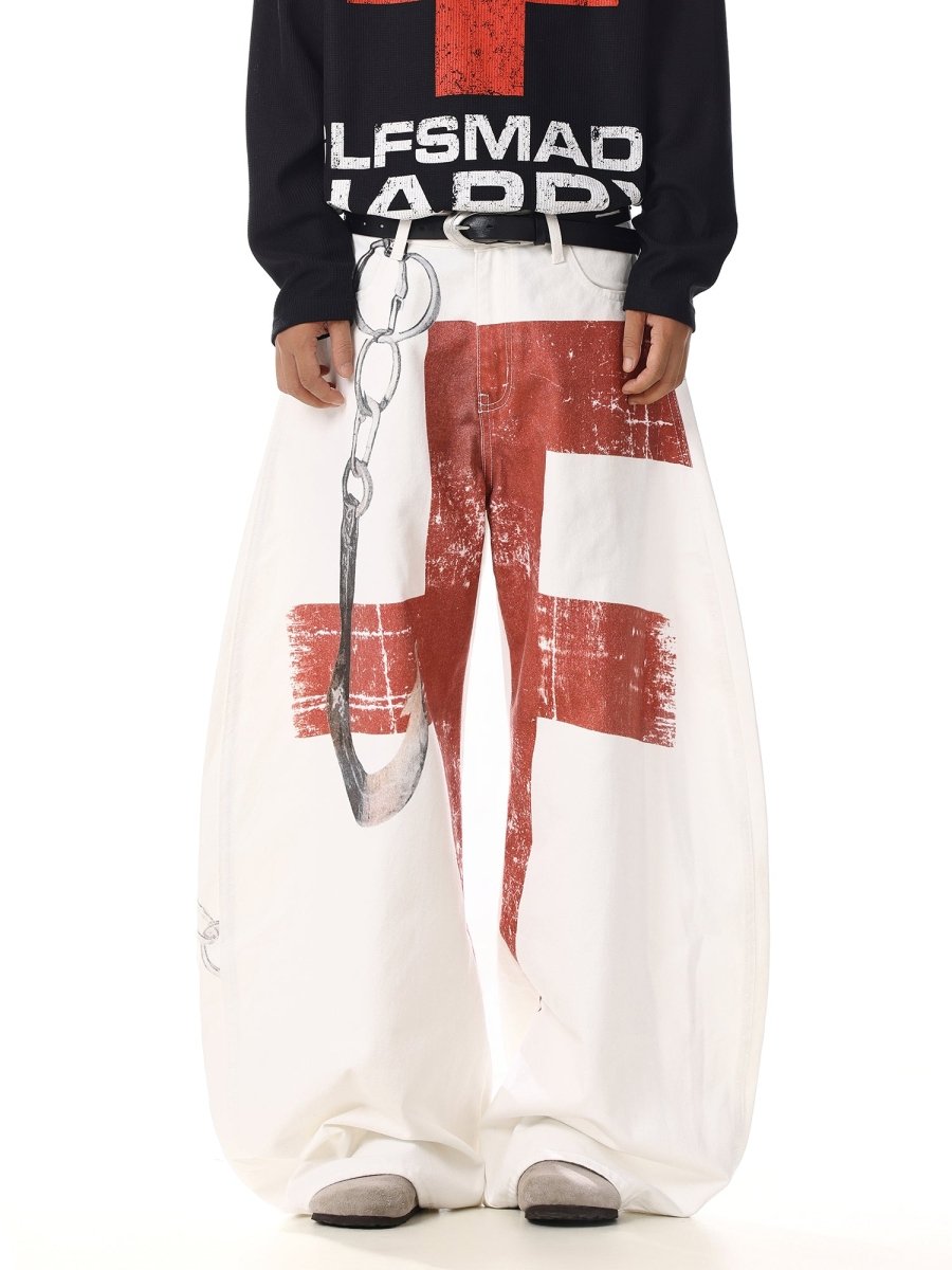 Red Cross Art Denim na2248