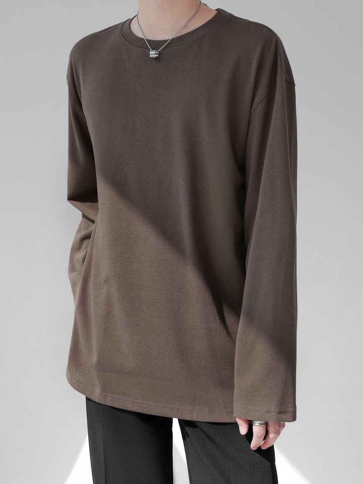 [HOHO] 셀프메이드 하이엔드 drape solid color T-shirt na750