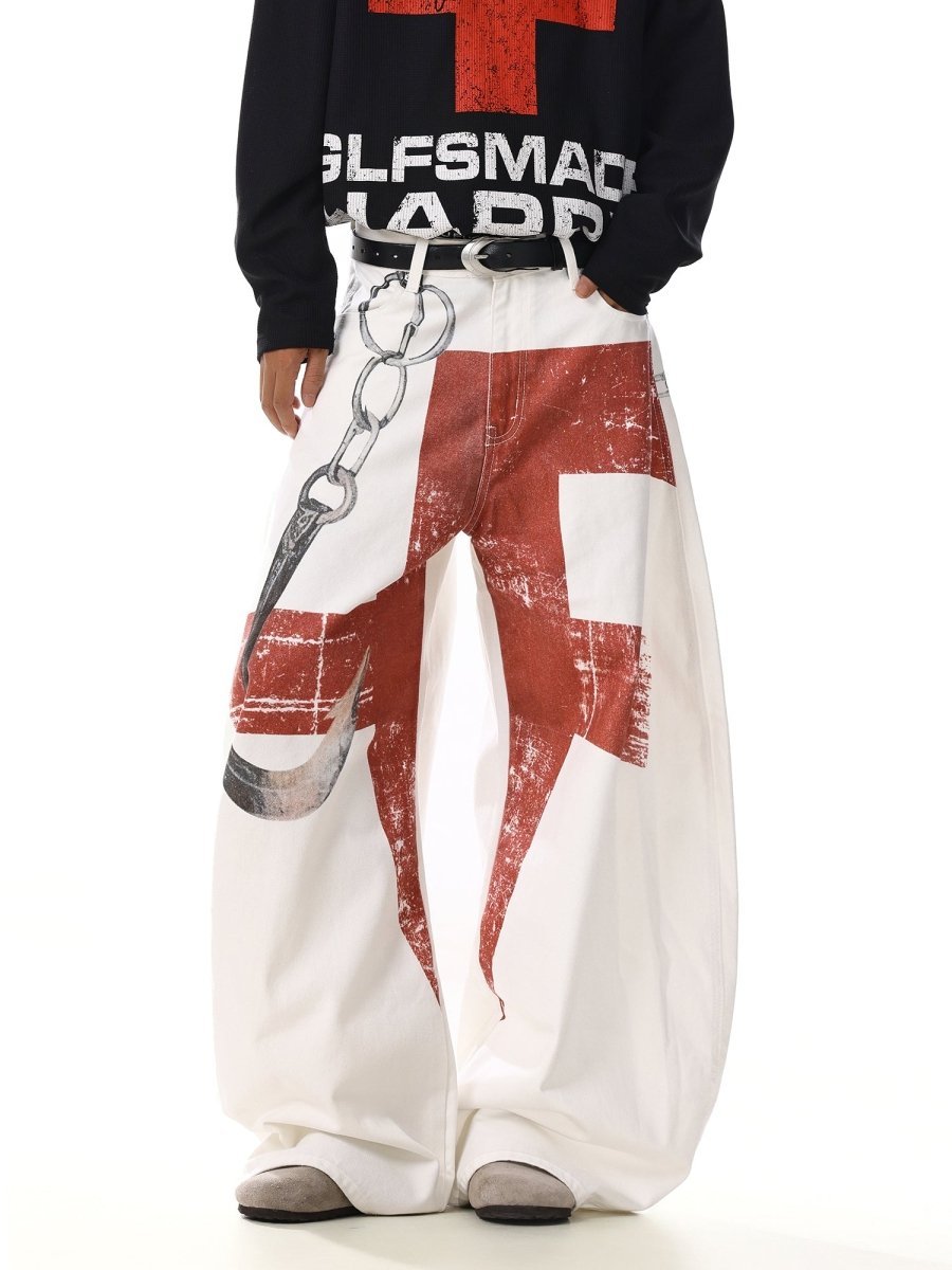 Red Cross Art Denim na2248