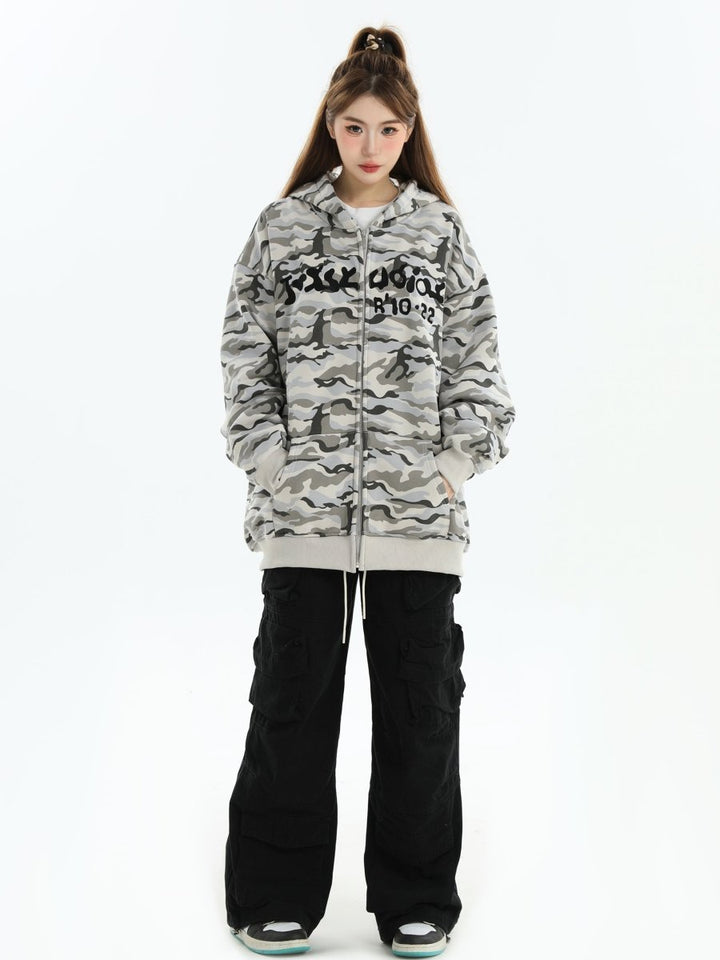 【INSstudios】full print camouflage jacket na1630