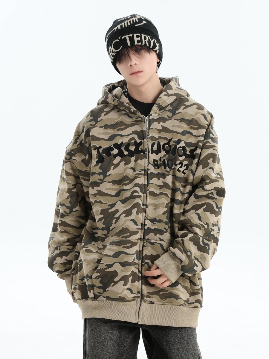 【INSstudios】full print camouflage jacket na1630