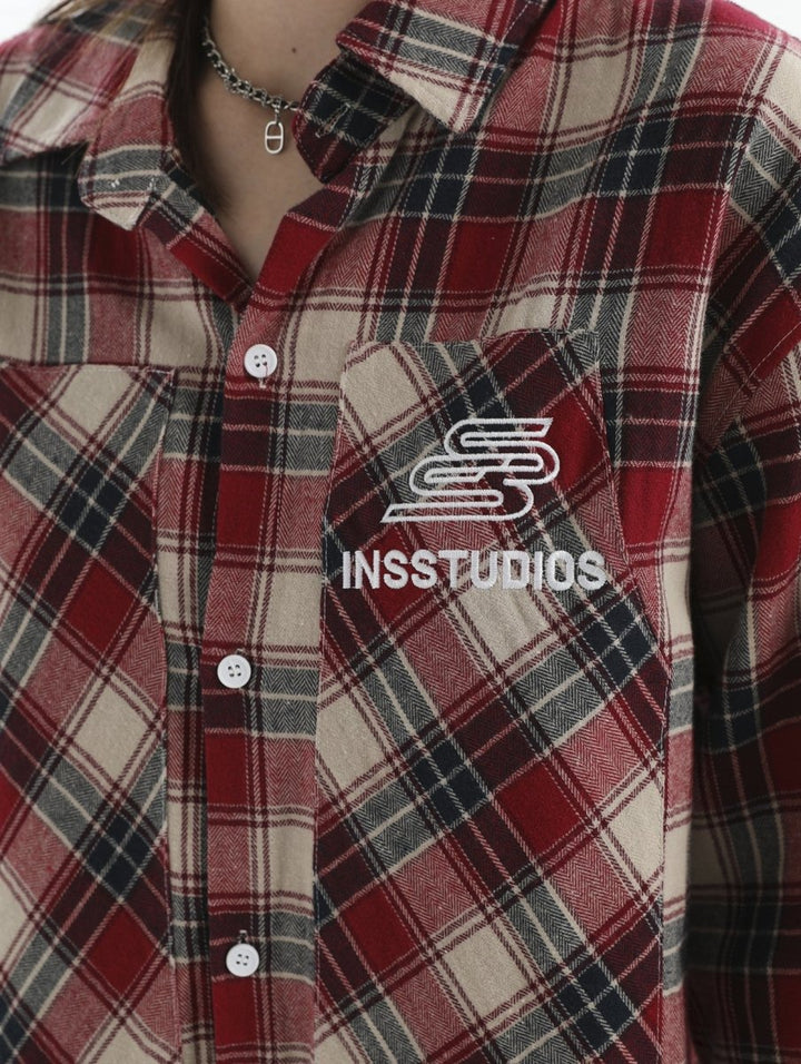 【INSstudios】loose long-sleeved shirt na1467