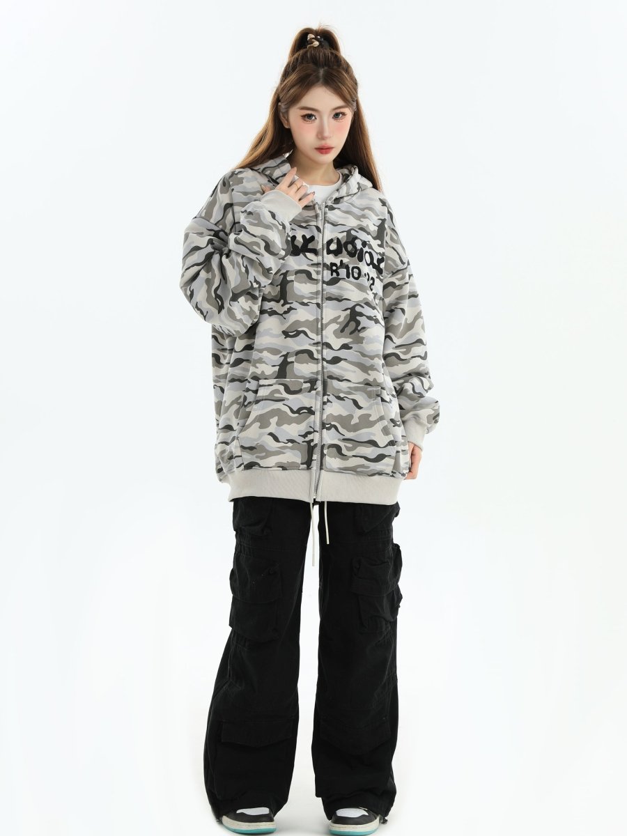 【INSstudios】full print camouflage jacket na1630