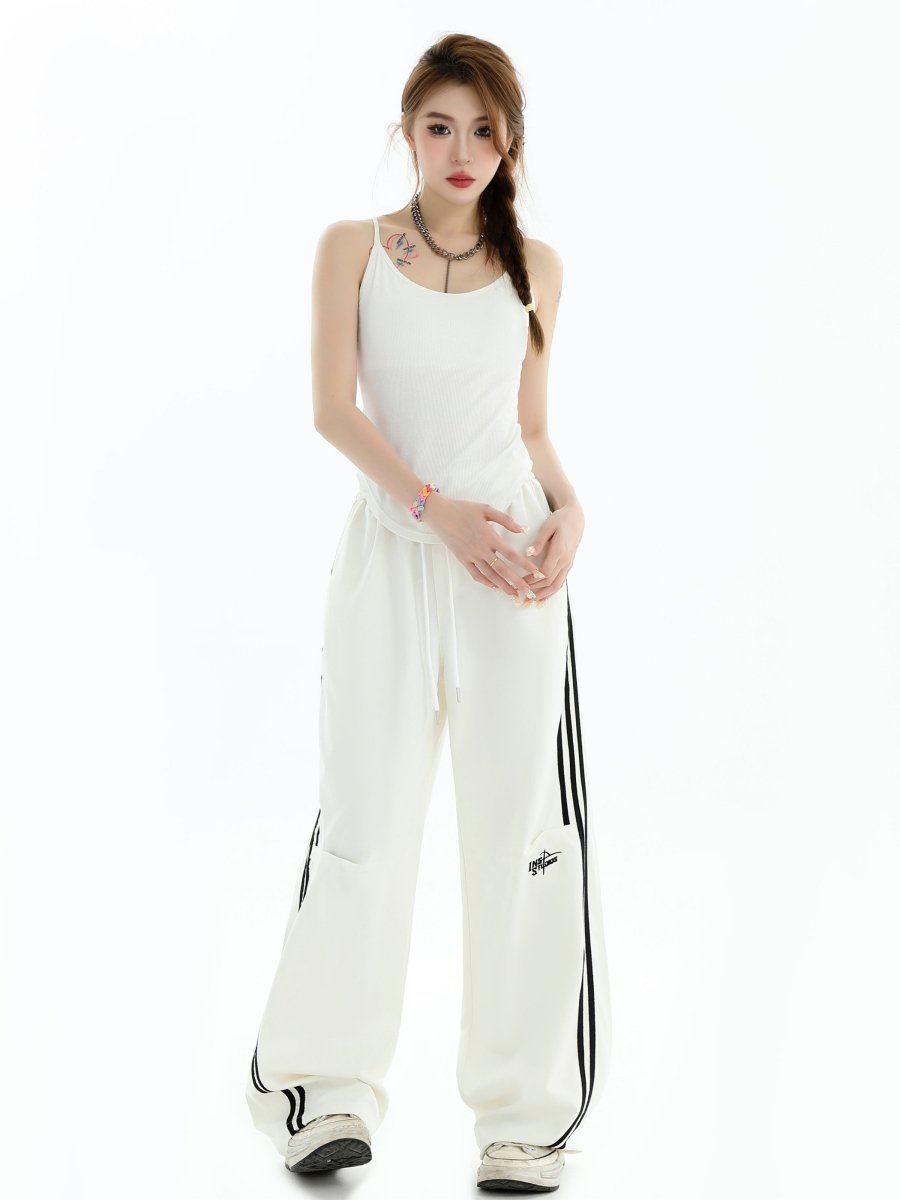 【INSstudios】Stripe Casual Pants na1463