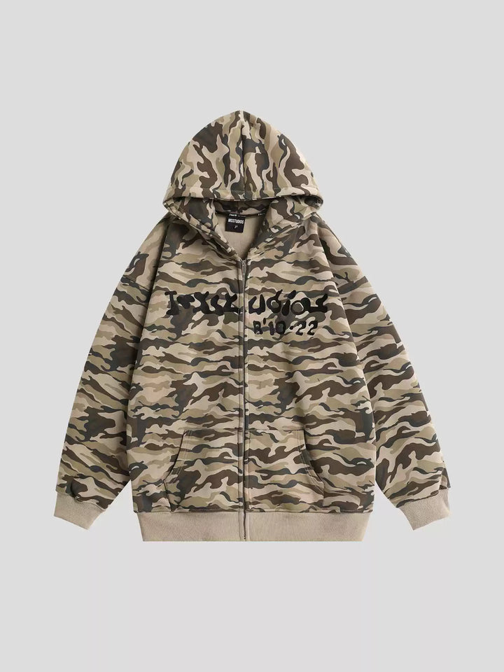 【INSstudios】full print camouflage jacket na1630