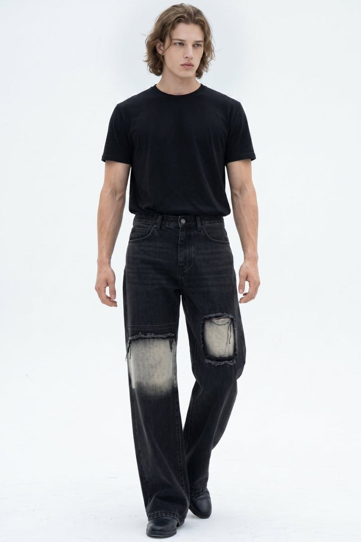 Distressed Wide-Leg Jeans na2590