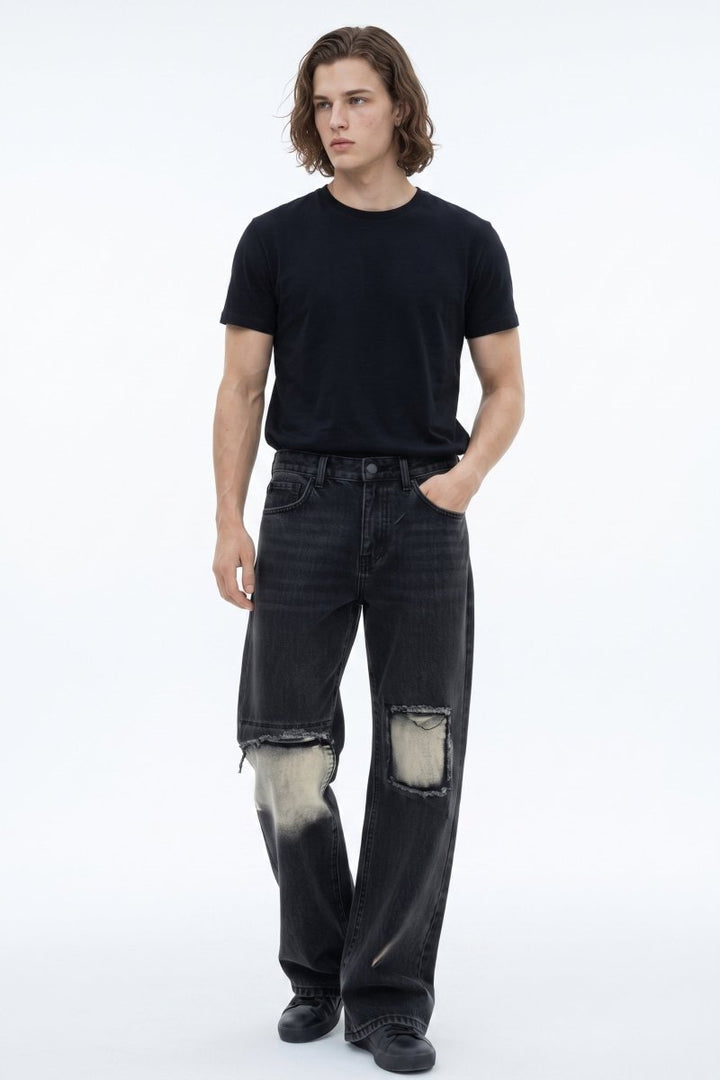 Distressed Wide-Leg Jeans na2590
