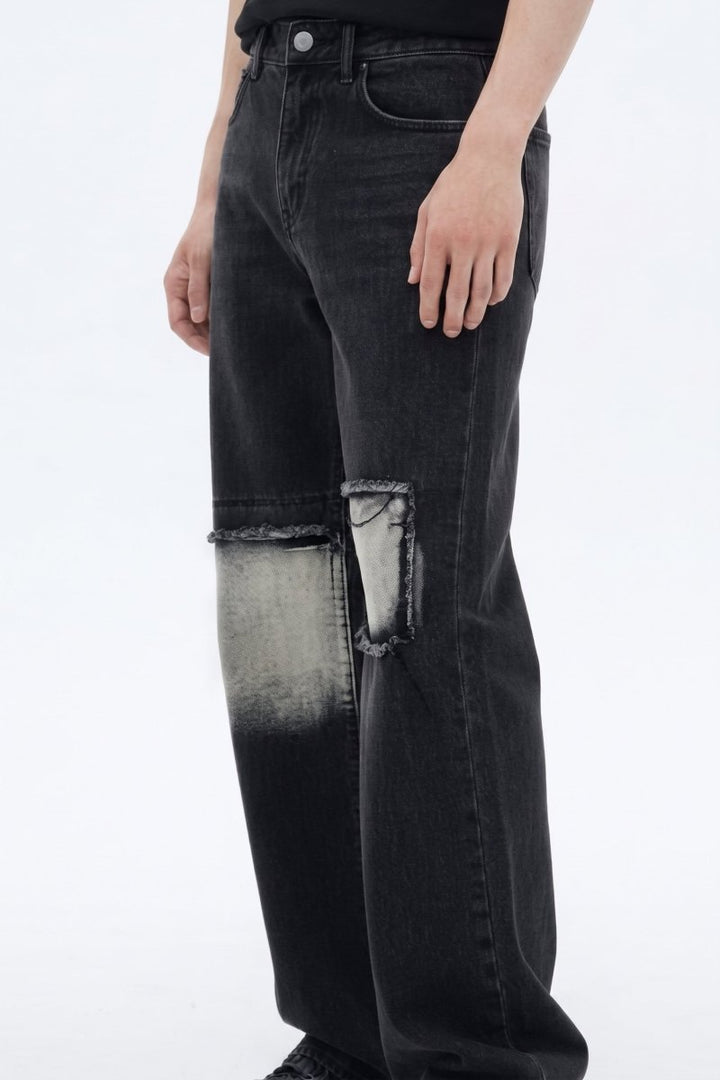 Distressed Wide-Leg Jeans na2590