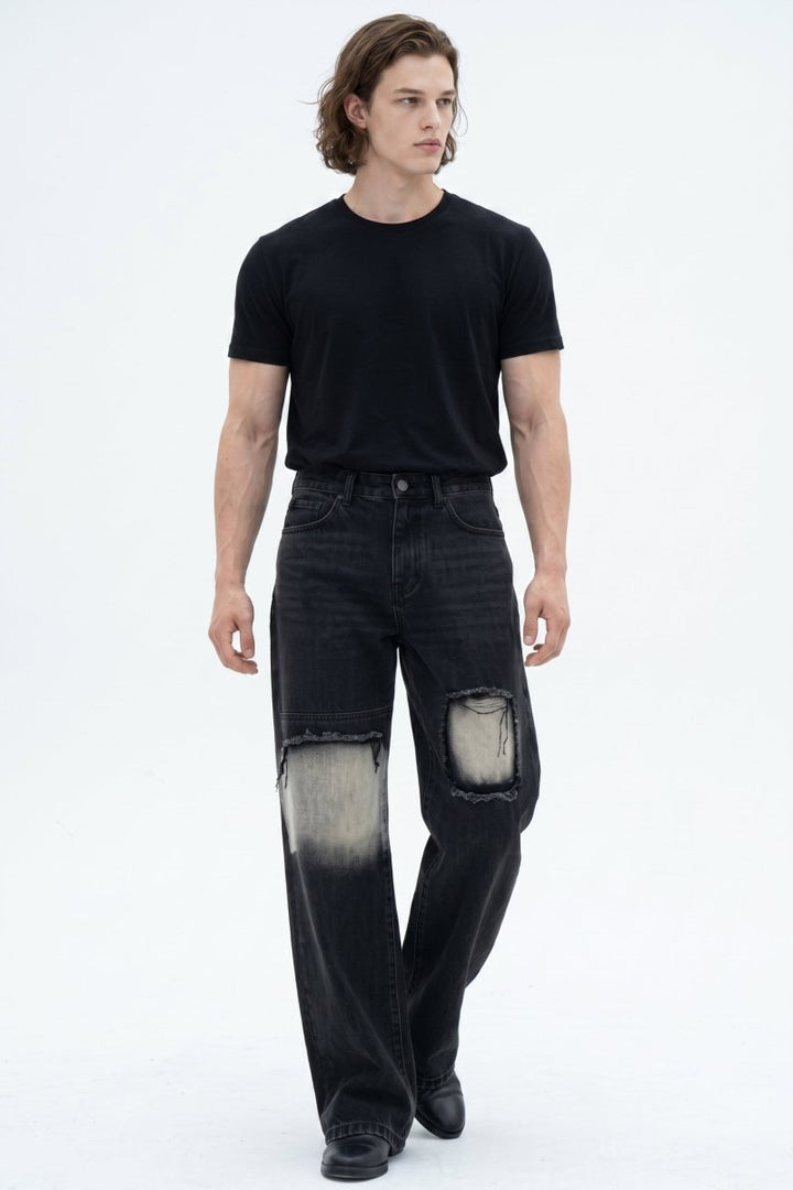 Distressed Wide-Leg Jeans na2590