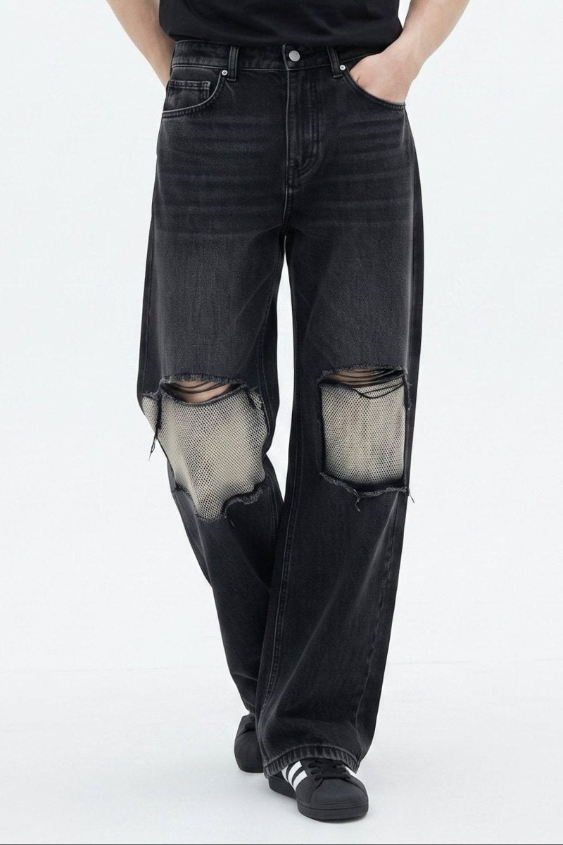 Distressed Wide-Leg Jeans na2590