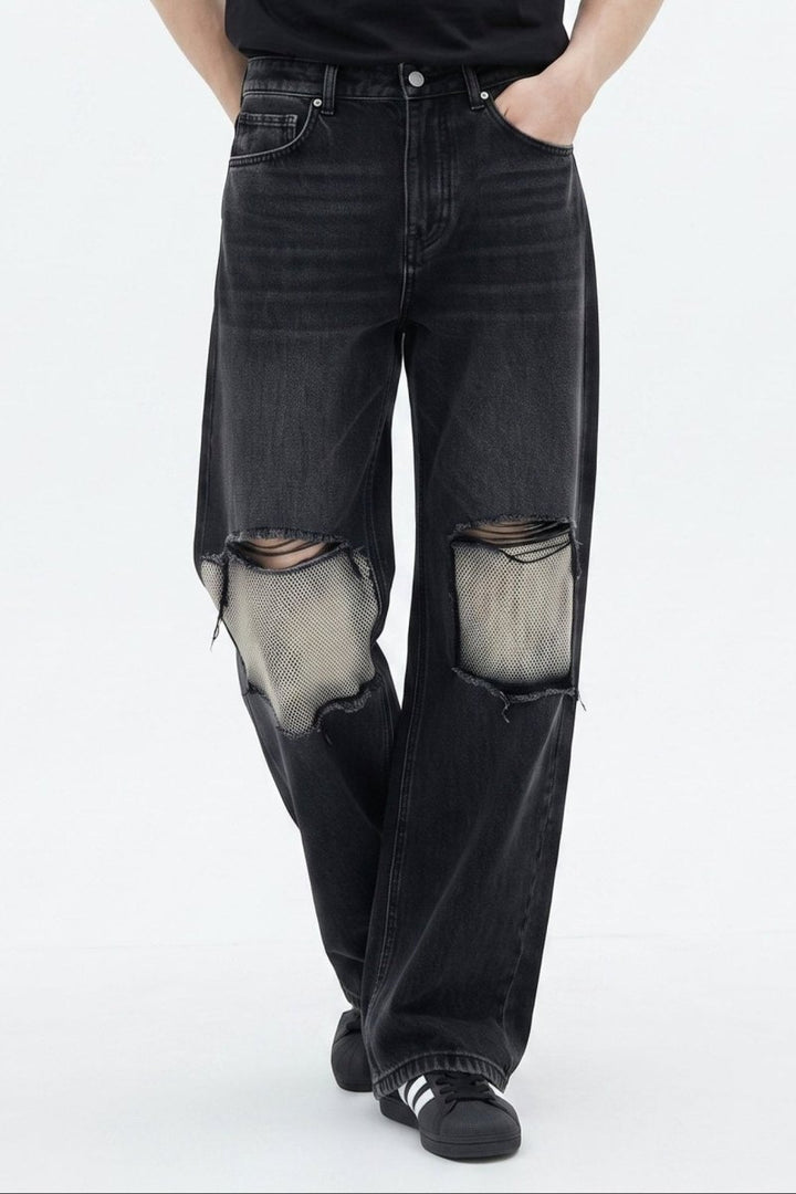 Distressed Wide-Leg Jeans na2590