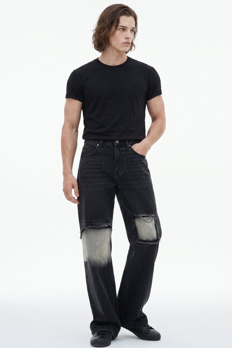 Distressed Wide-Leg Jeans na2590
