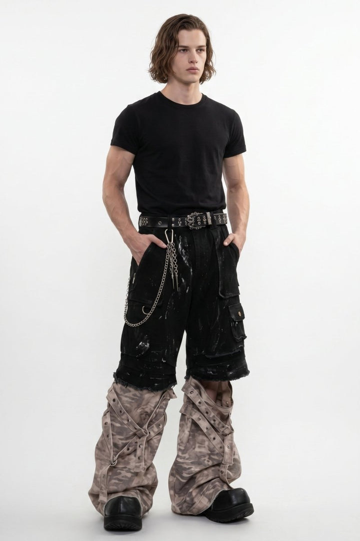 Layered Cargo Pants na2594