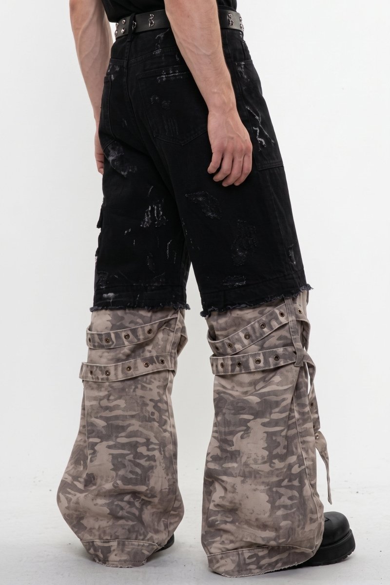 Layered Cargo Pants na2594