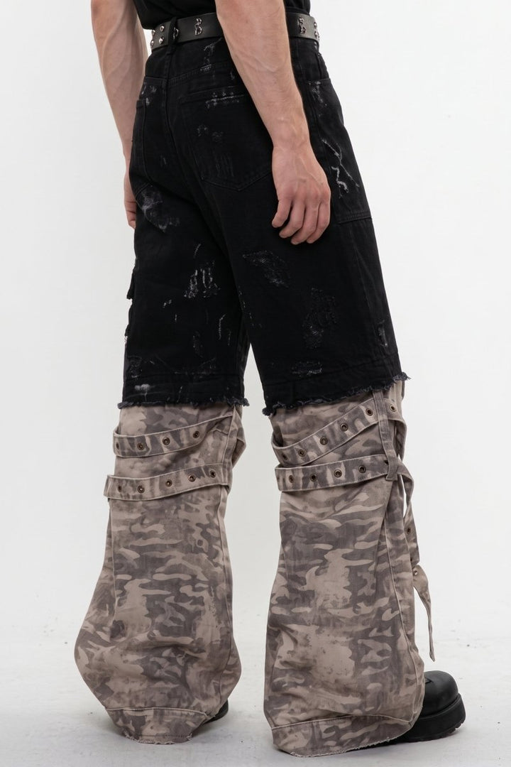 Layered Cargo Pants na2594