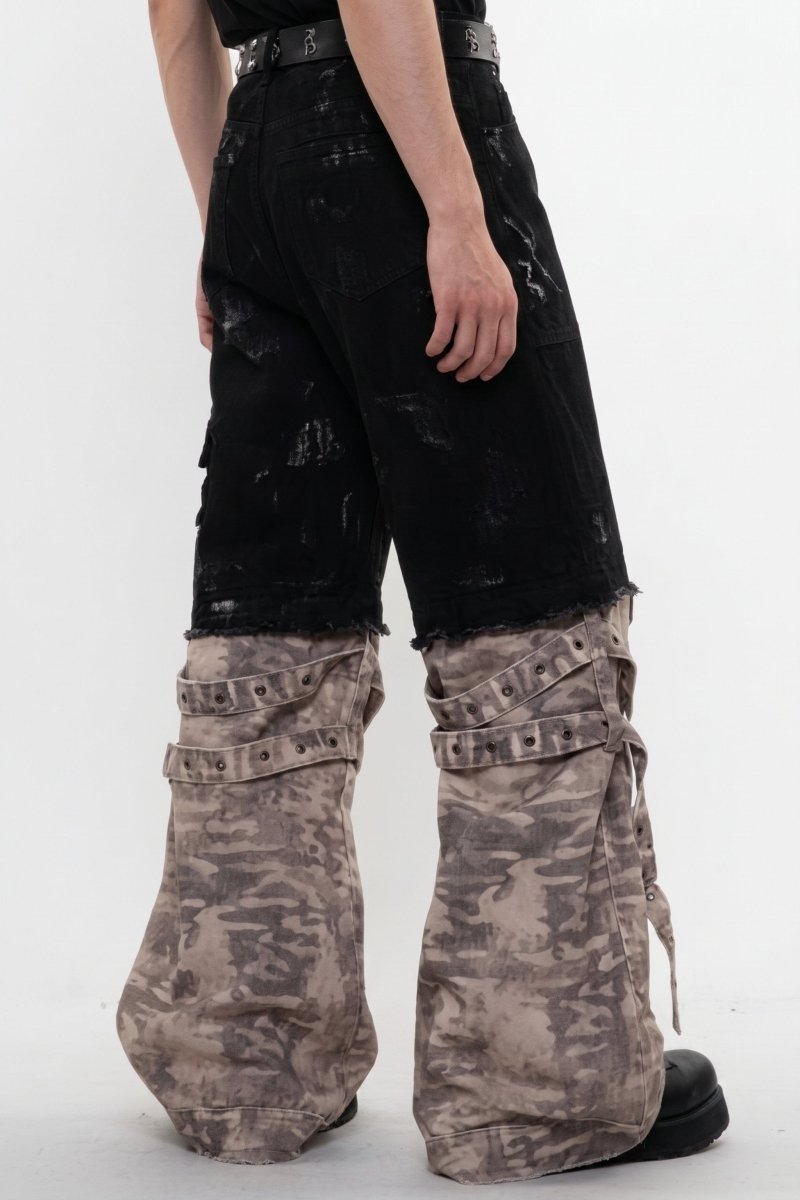 Layered Cargo Pants na2594
