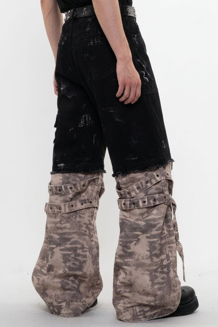 Layered Cargo Pants na2594