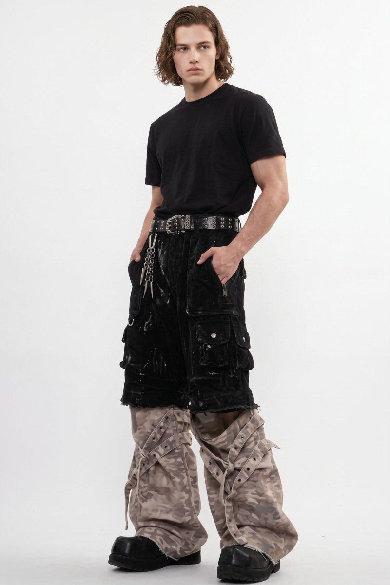 Layered Cargo Pants na2594