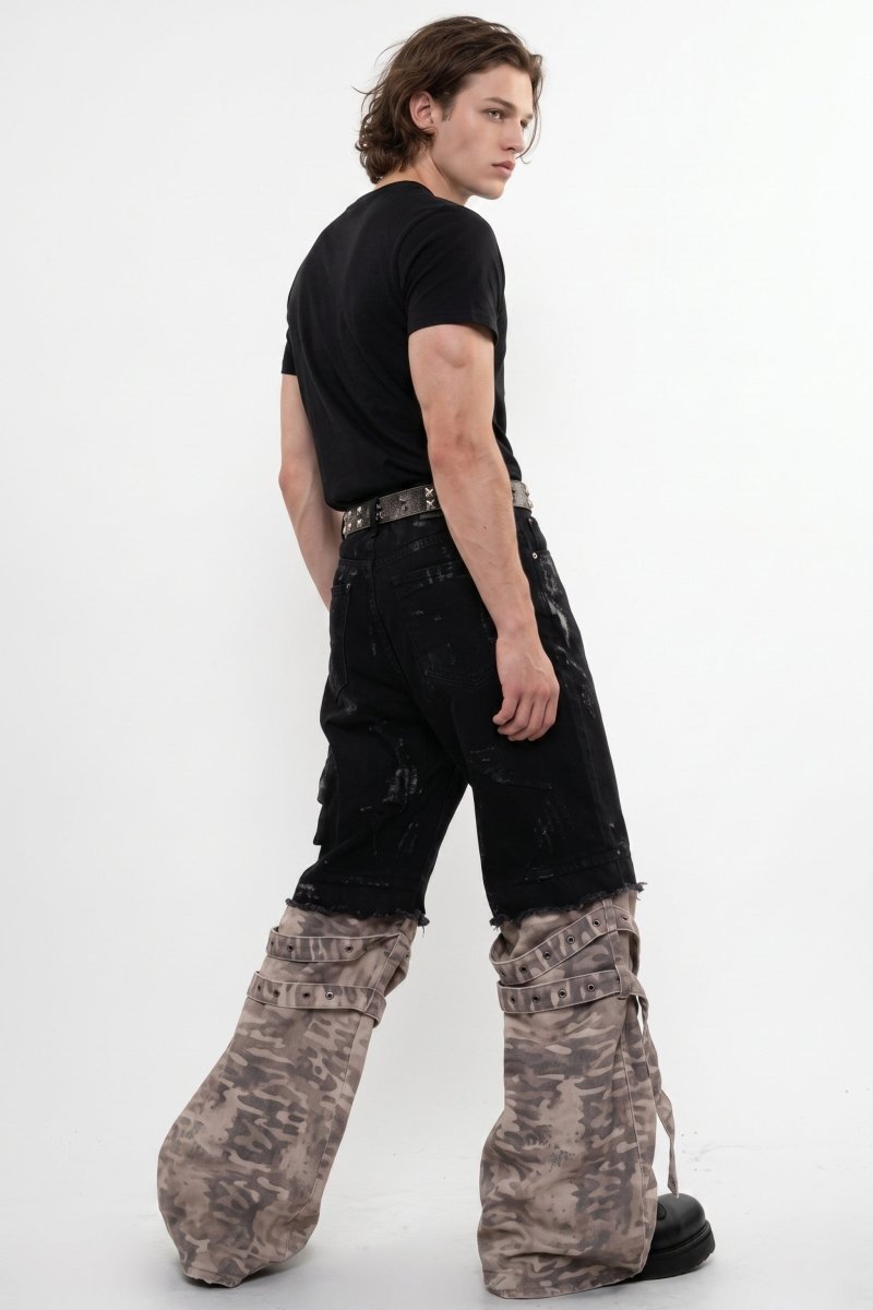 Layered Cargo Pants na2594