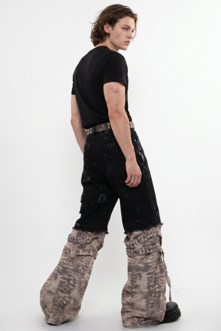 Layered Cargo Pants na2594