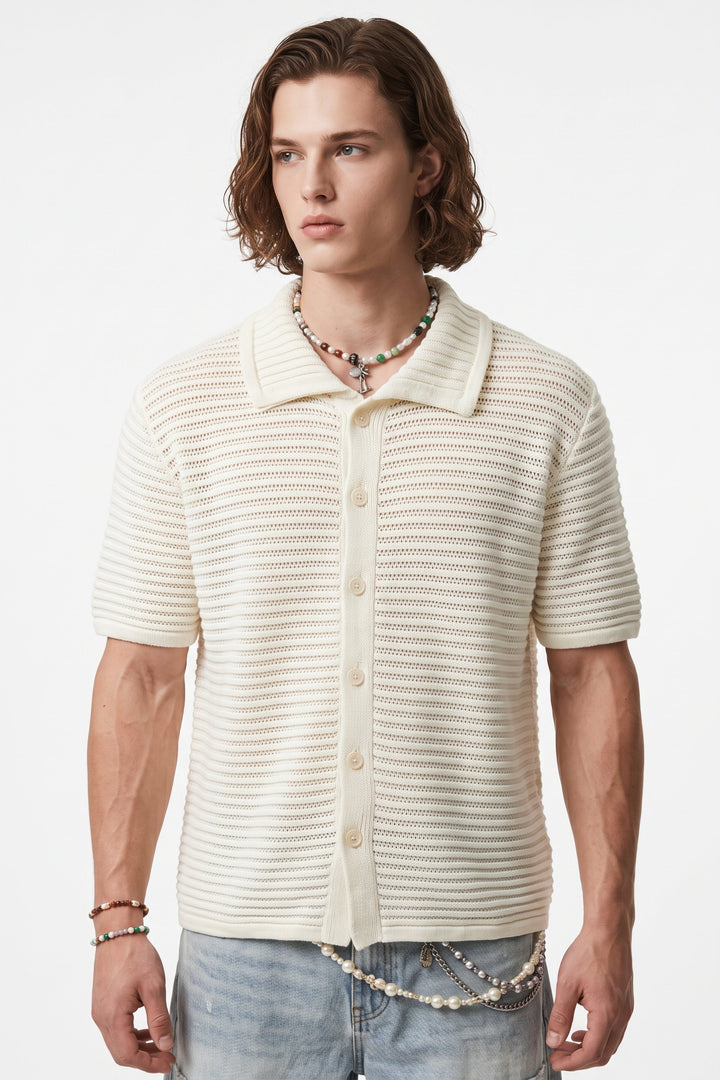 Open Knit Shirt na2703