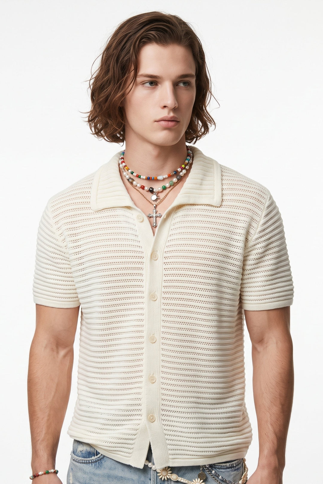 Open Knit Shirt na2703