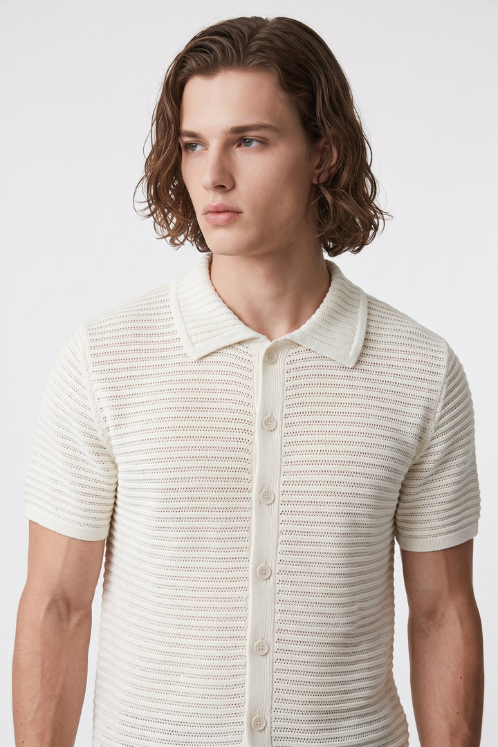 Open Knit Shirt na2703