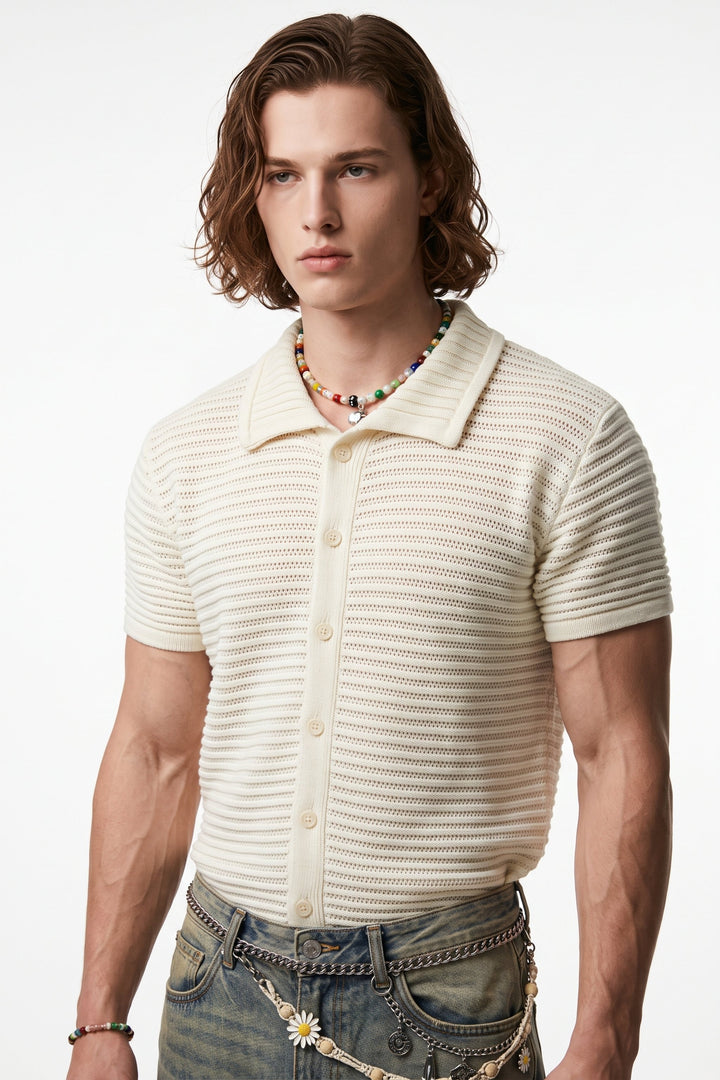 Open Knit Shirt na2703