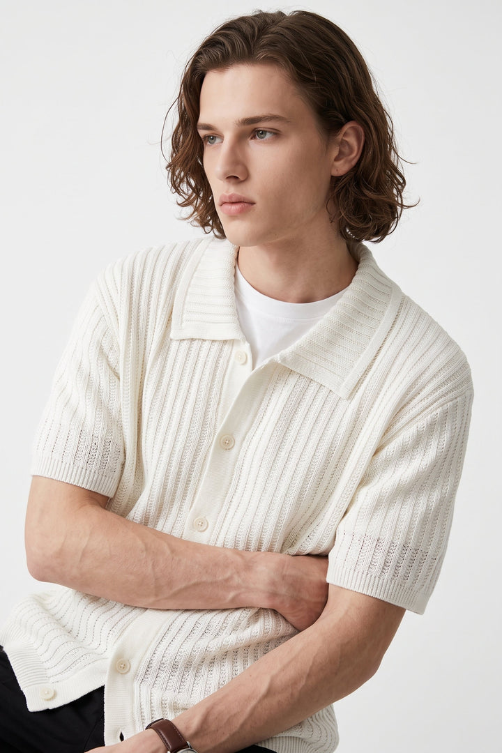 Open Knit Shirt na2703