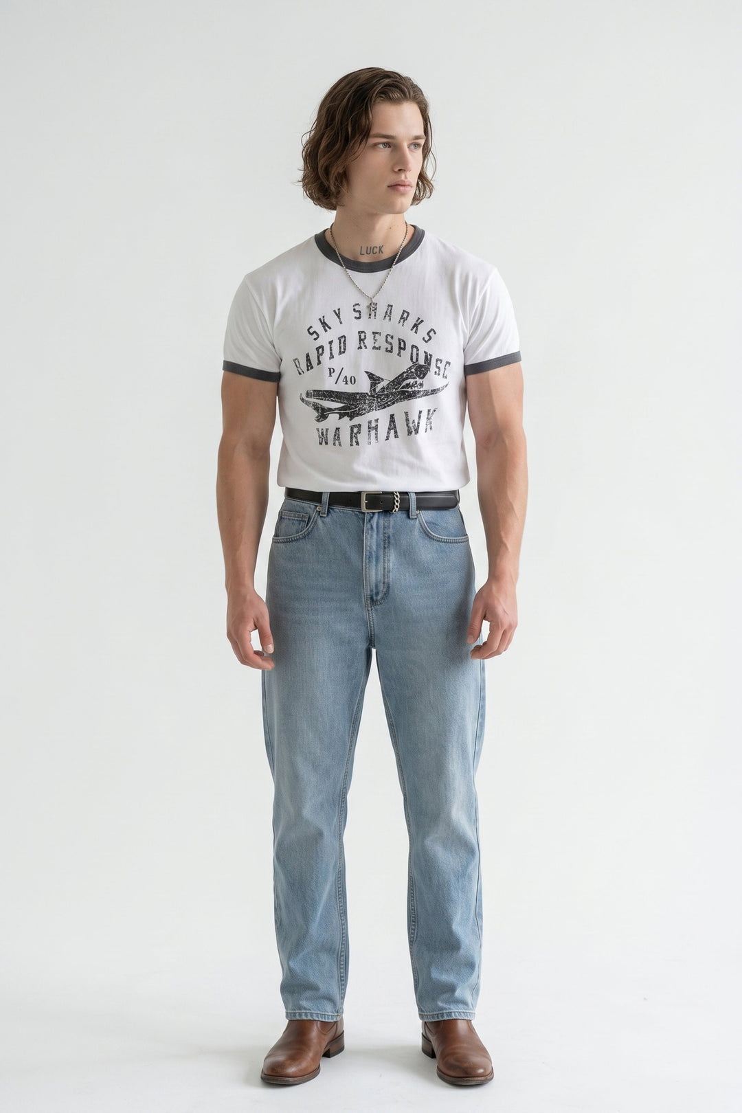 Graphic Ringer Tee na2641