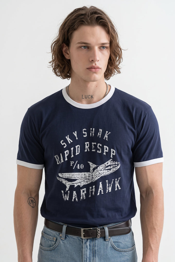 Graphic Ringer Tee na2641