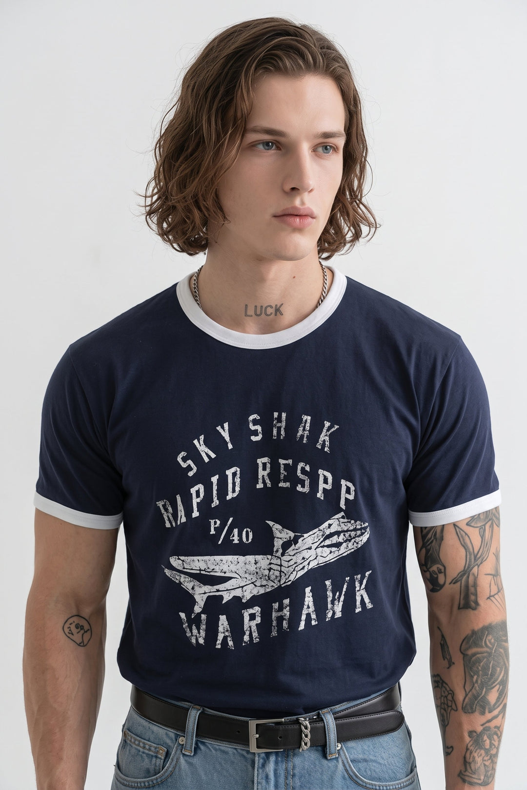 Graphic Ringer Tee na2641
