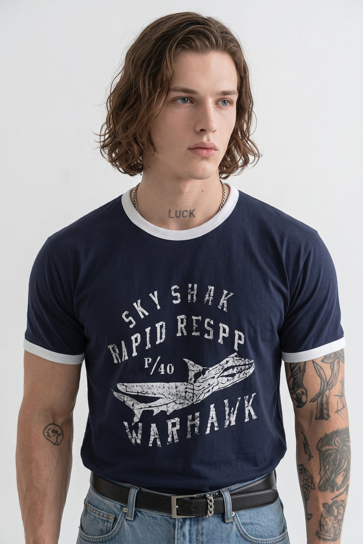 Graphic Ringer Tee na2641