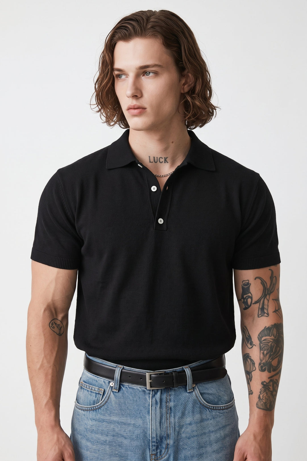 Knit Polo Shirt  na2644