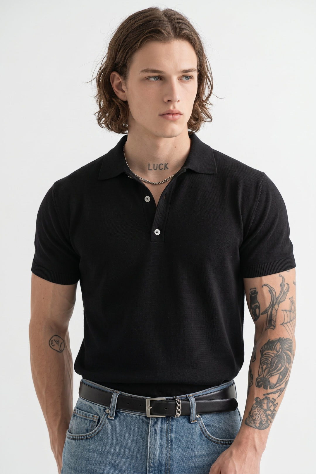 Knit Polo Shirt  na2644
