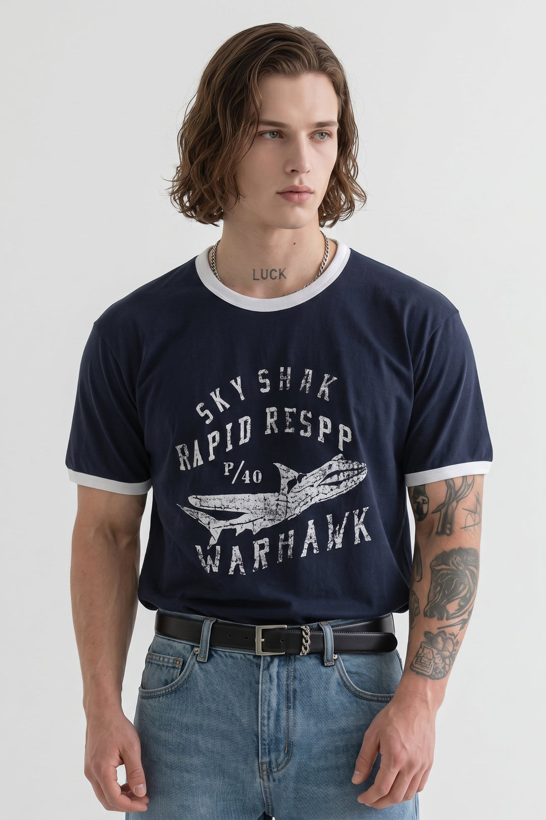 Graphic Ringer Tee na2641