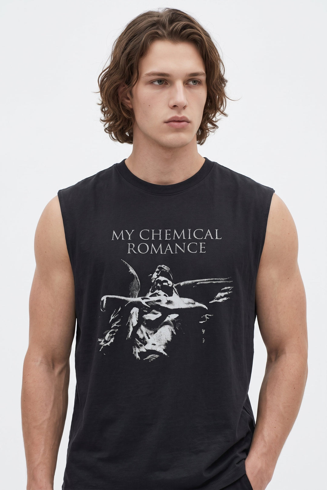 Graphic Sleeveless Tee na2565