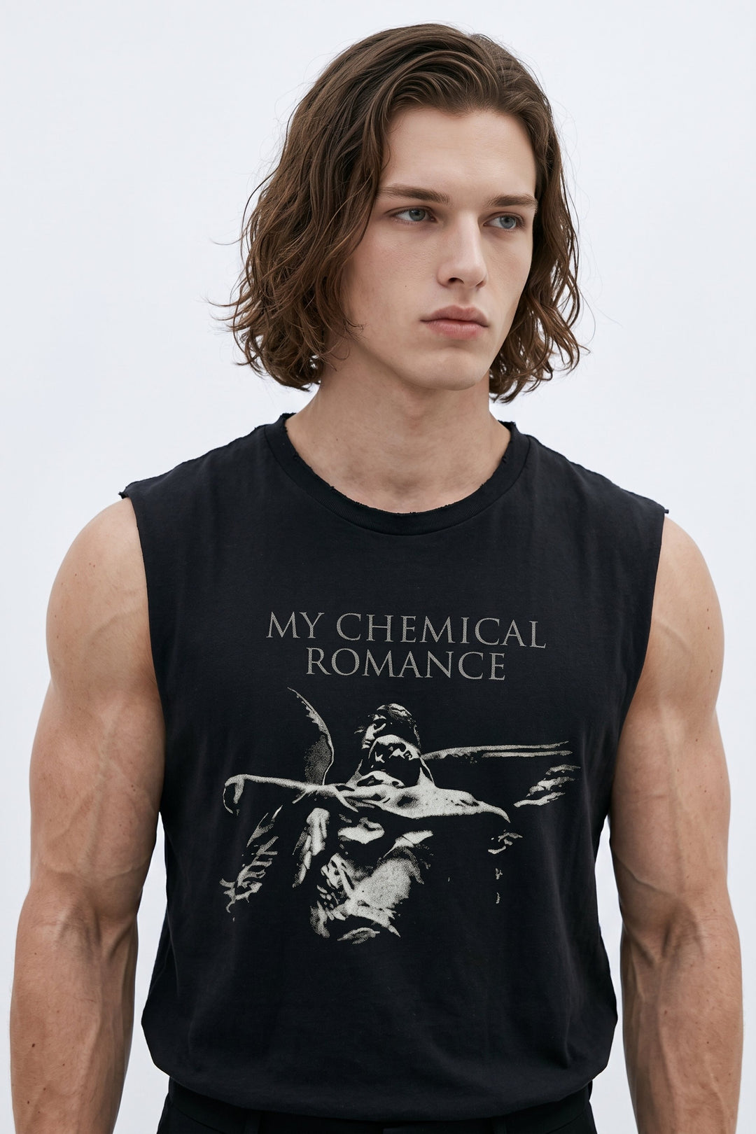 Graphic Sleeveless Tee na2565