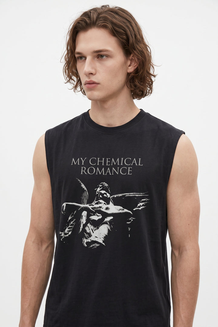 Graphic Sleeveless Tee na2565