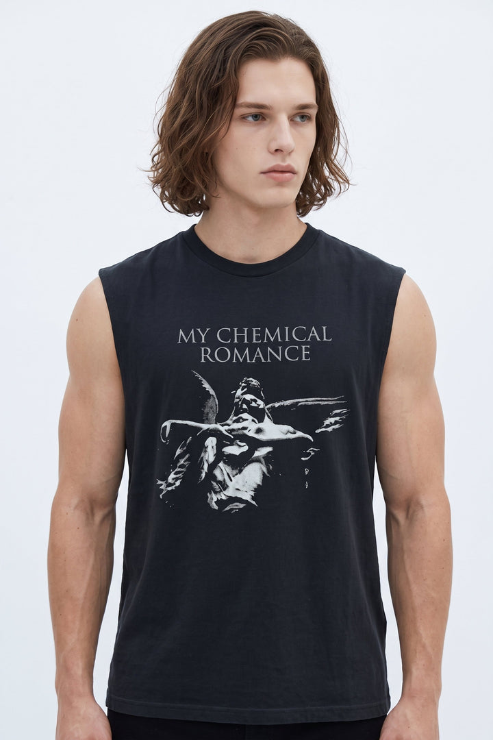 Graphic Sleeveless Tee na2565