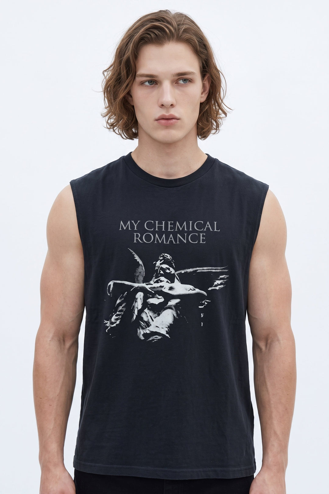 Graphic Sleeveless Tee na2565
