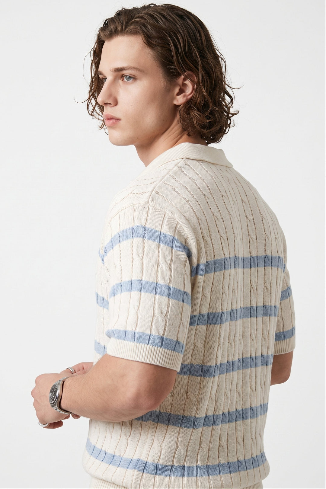 Cable Knit Polo na2639