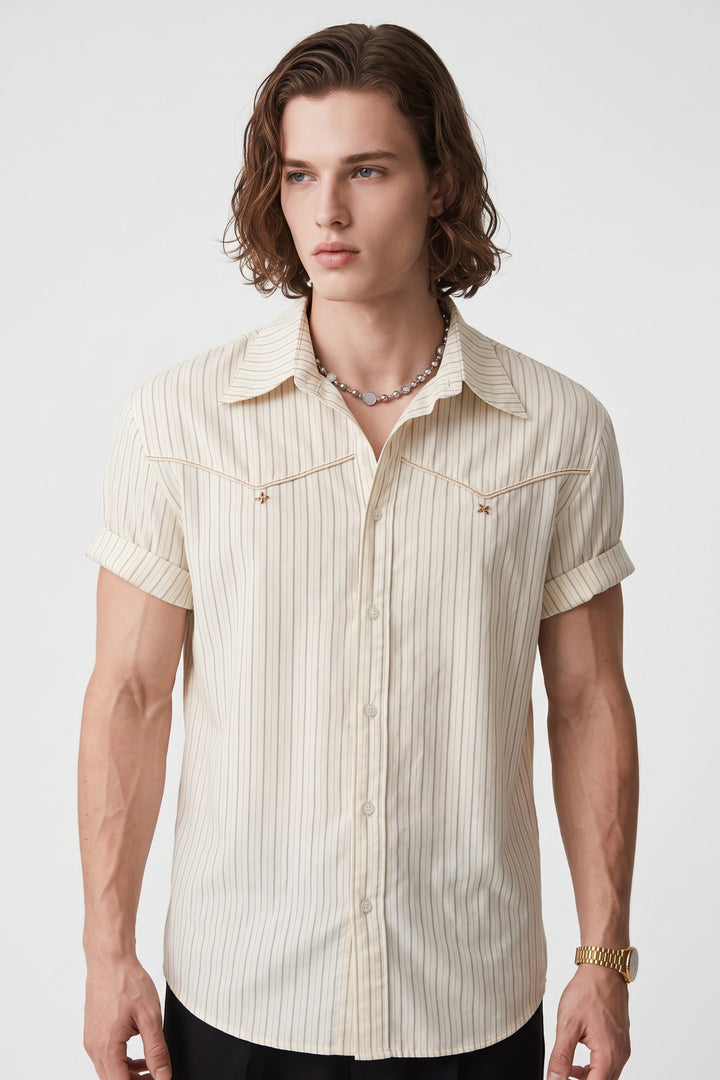 Striped Western Shirt  na2704