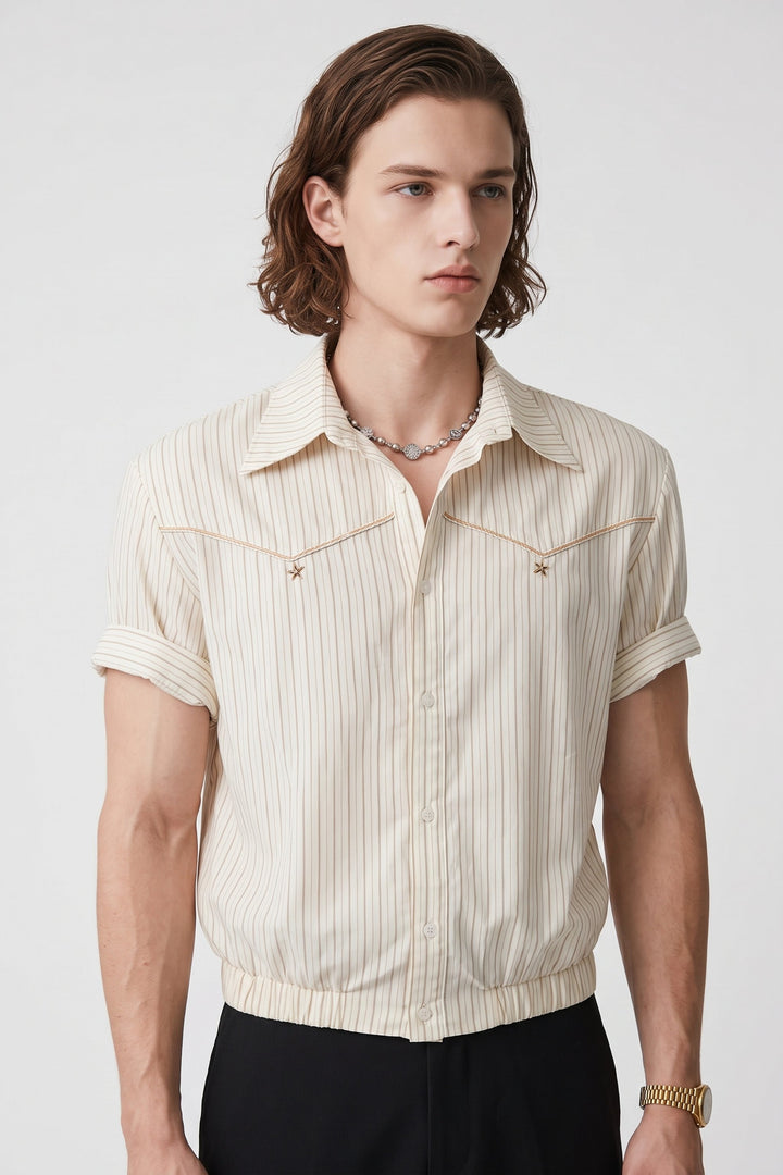 Striped Western Shirt  na2704
