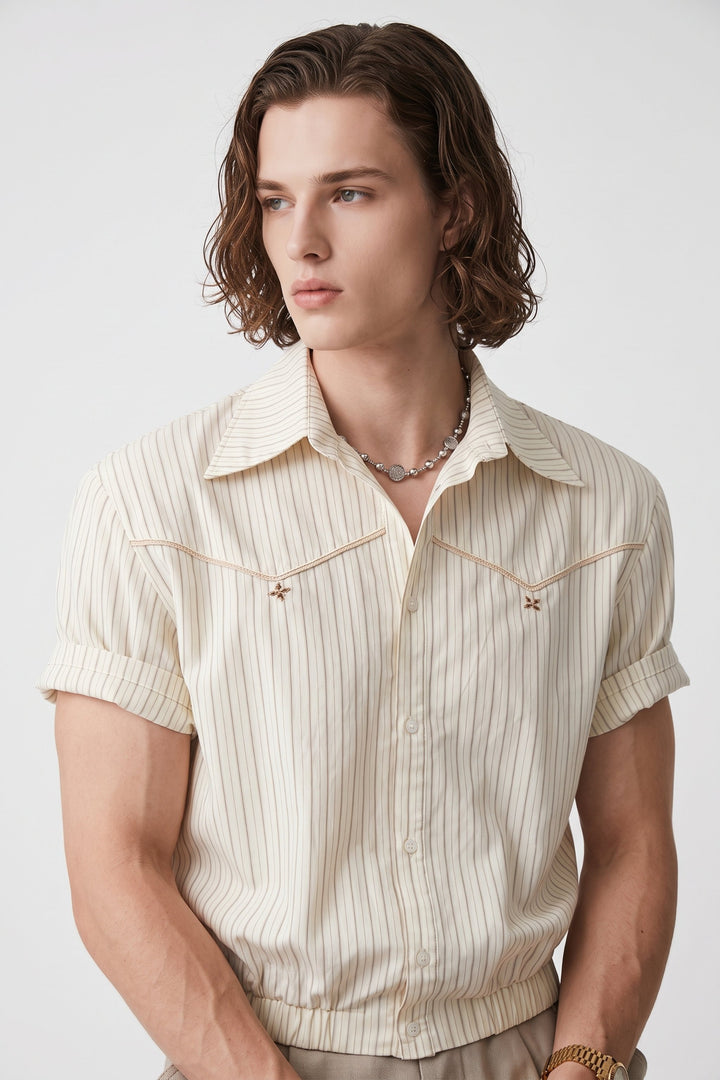 Striped Western Shirt  na2704