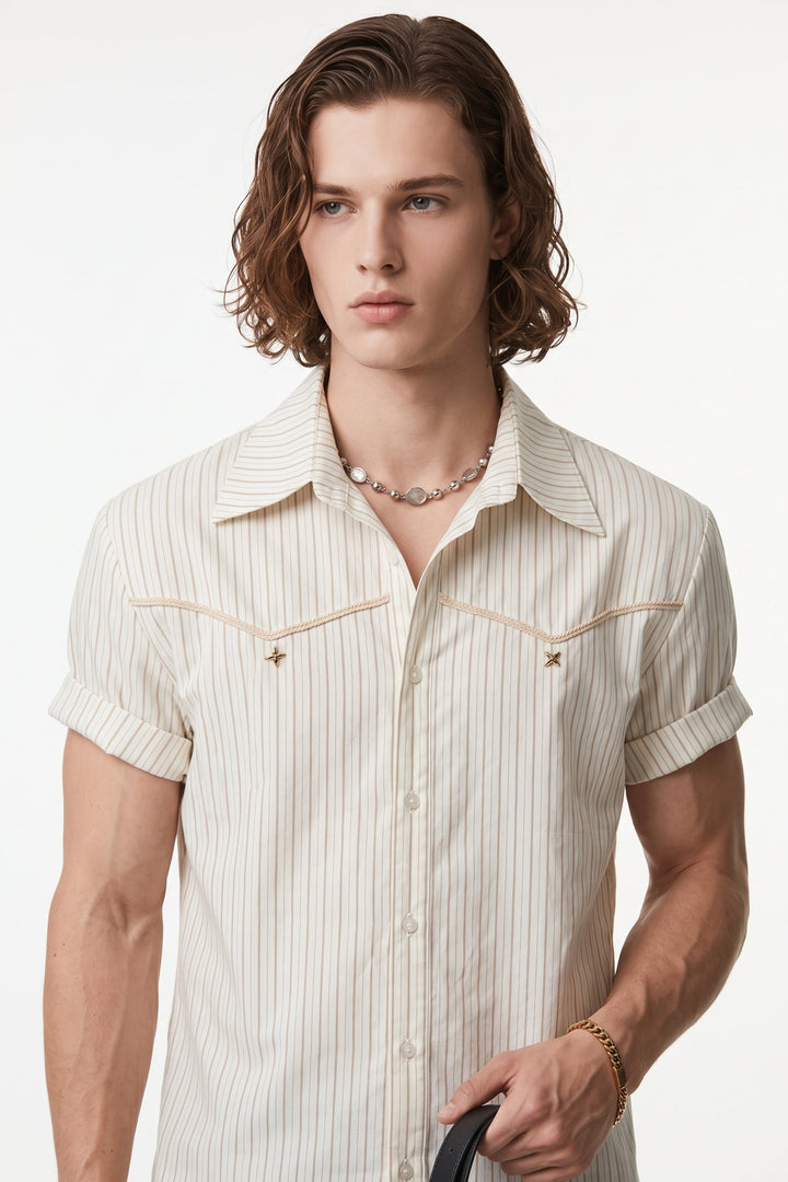 Striped Western Shirt  na2704