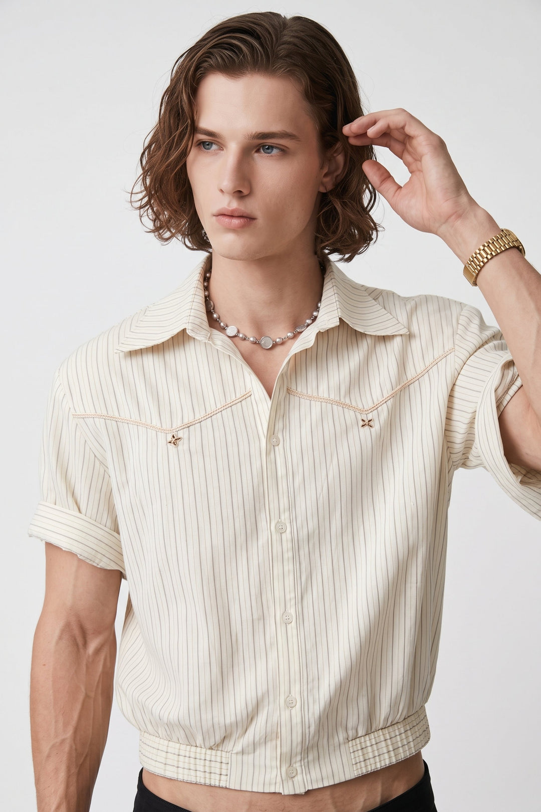 Striped Western Shirt  na2704